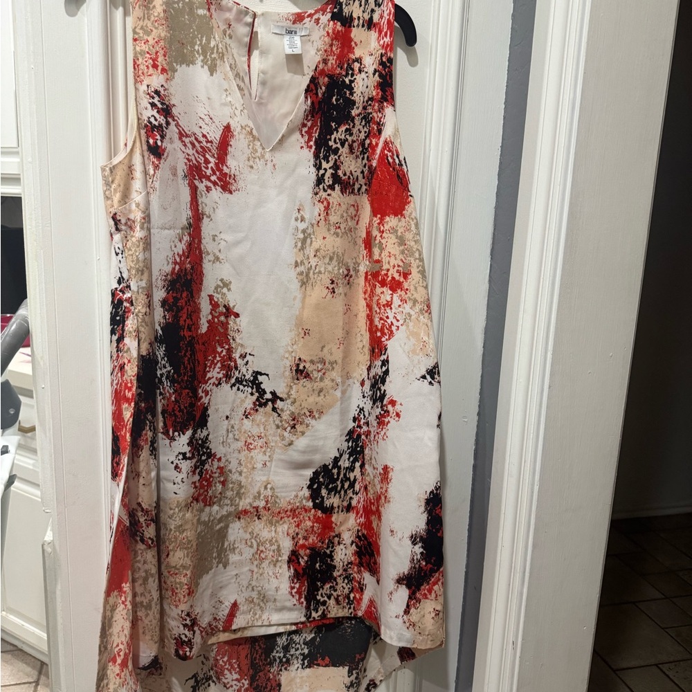 Bar III Red and Black High Low Sundress